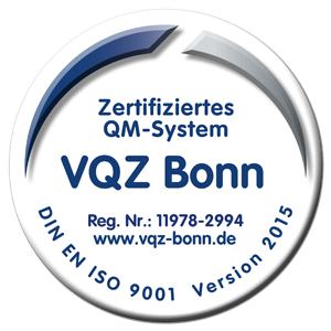 ein Zertifikat der VQZ Bonn